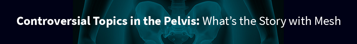 Controversial Topics in the Pelvis: What's the story with Mesh? Banner
